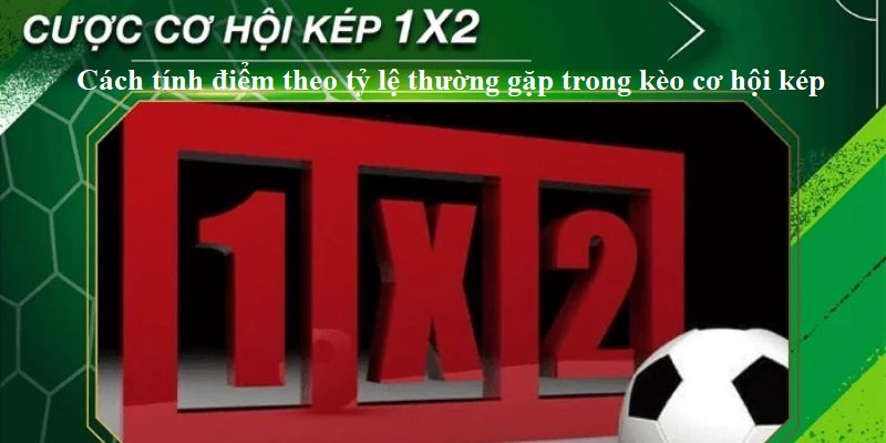 Cách tính điểm theo tỷ lệ thường gặp trong kèo cơ hội kép 